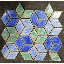 Mediterranean Style Color Mixture Glazed Surface Tiles Ceramic Mosaic